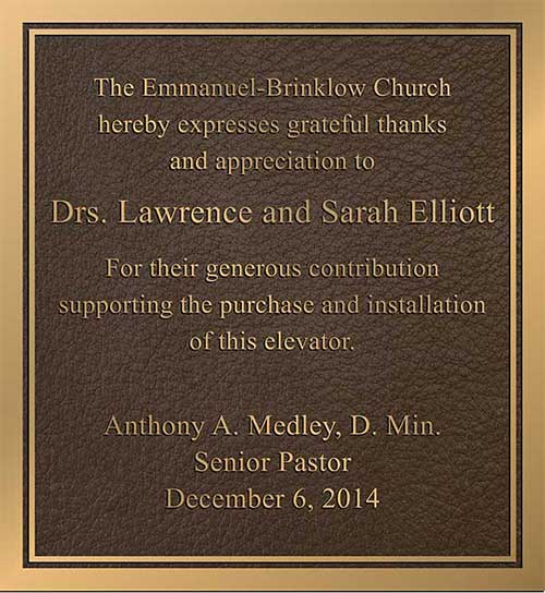 Church plaques, baptist Church Church plaque